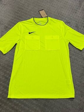 Nike Dri-Fit 2 Men’s Size L Referee Soccer Jersey Slim Shirt